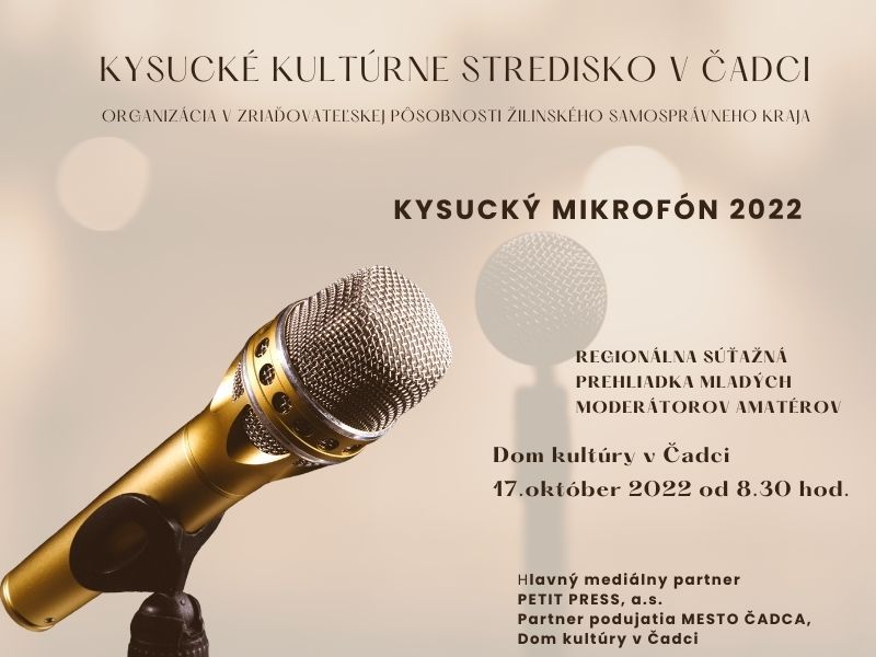 Kysucký mikrofón 2022 plagát