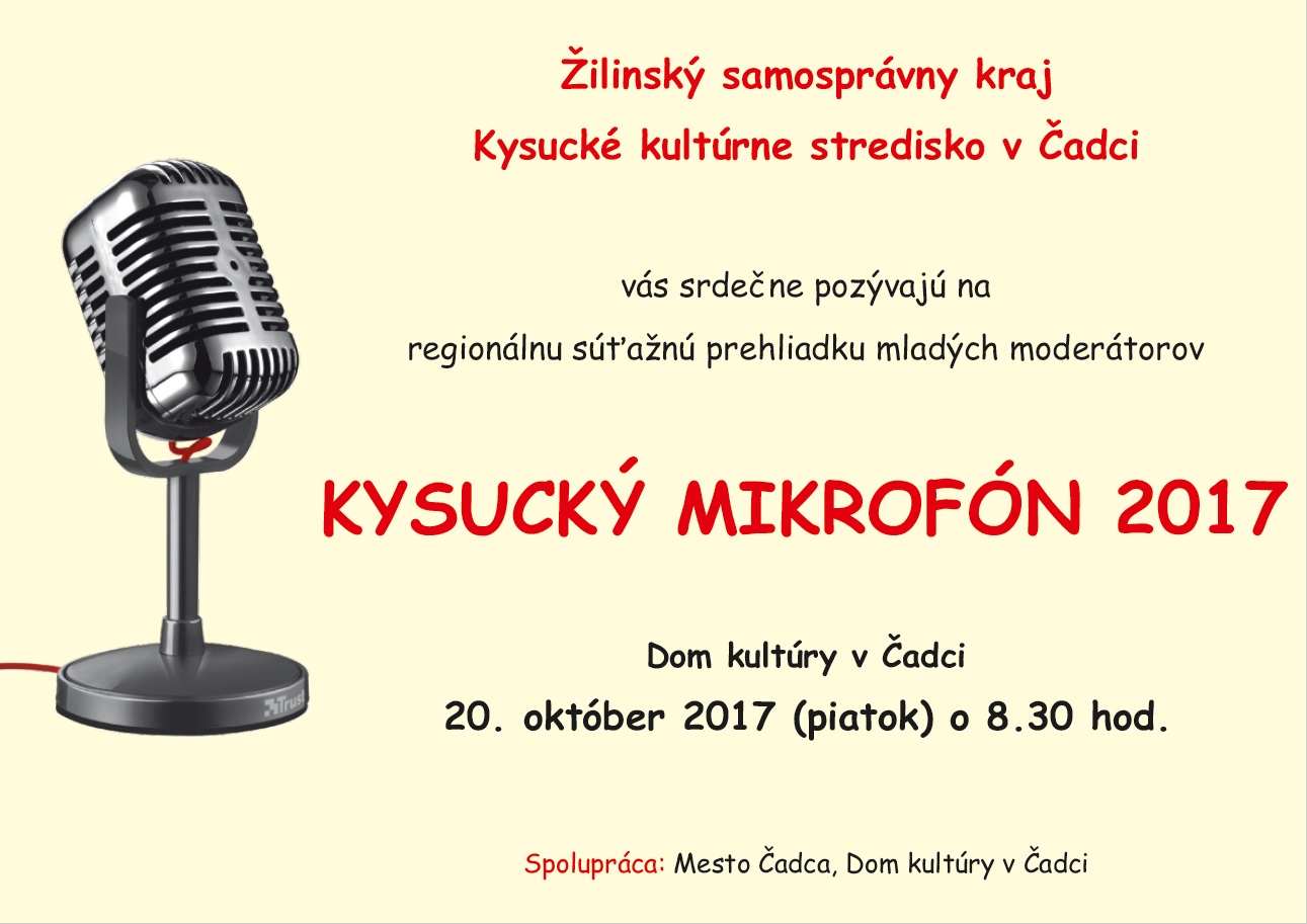 Kysucký mikrofón 2017