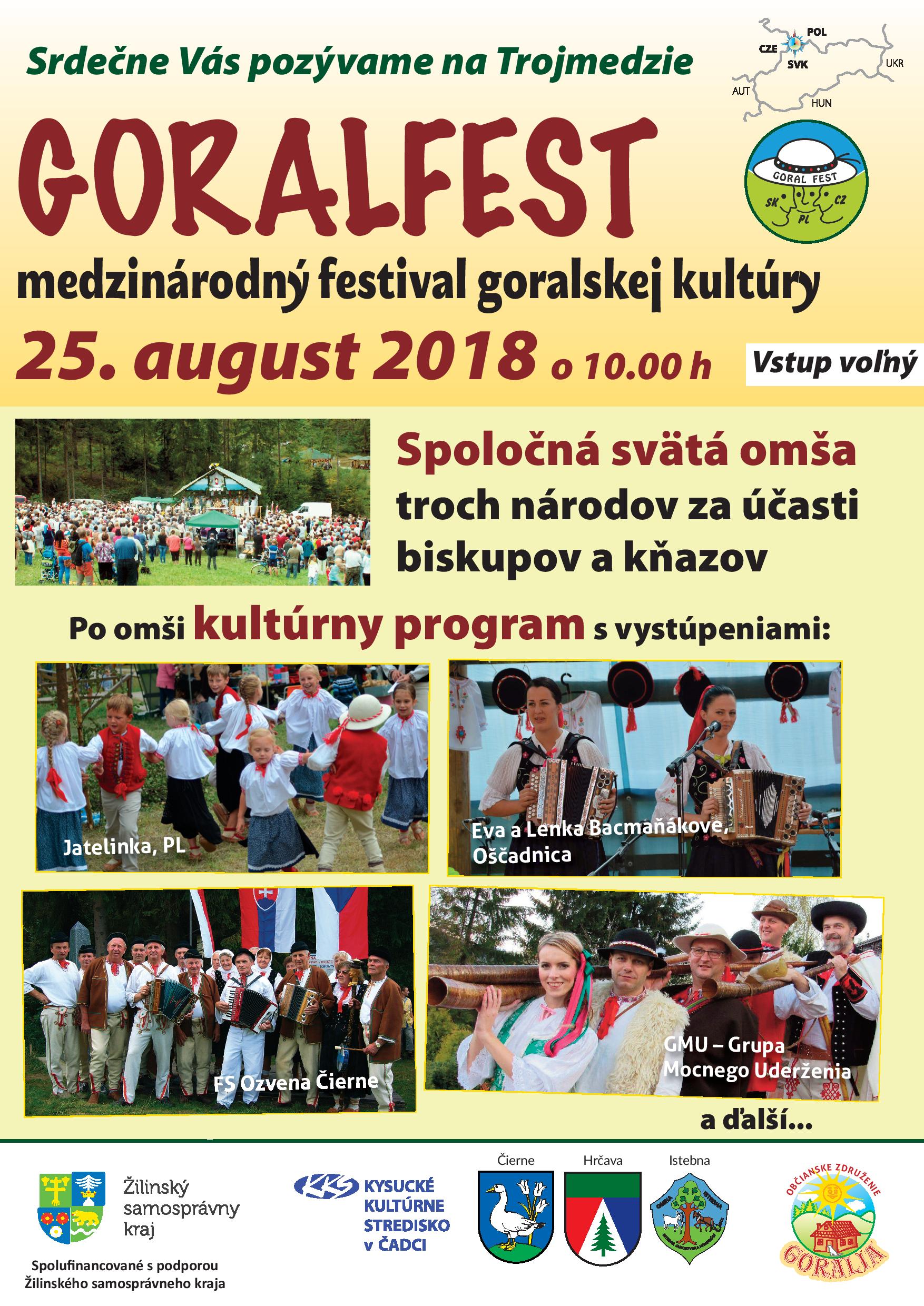 Plagát Goralfest 2018 TROJMEDZIE page 001