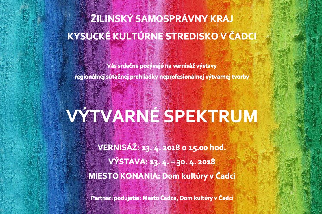 Výtvarné spektrum 2018 pozvánka regionálna