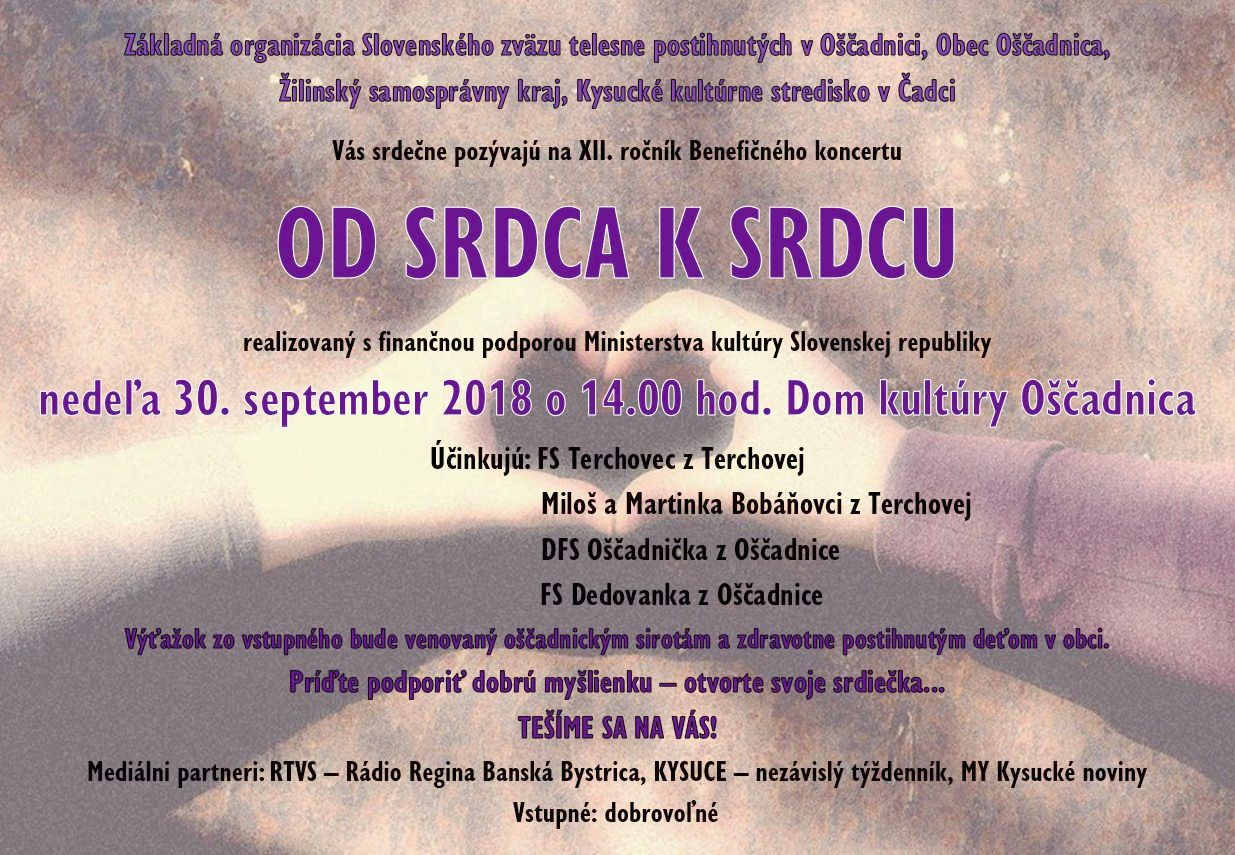 pozvánka od srdca k srdcu
