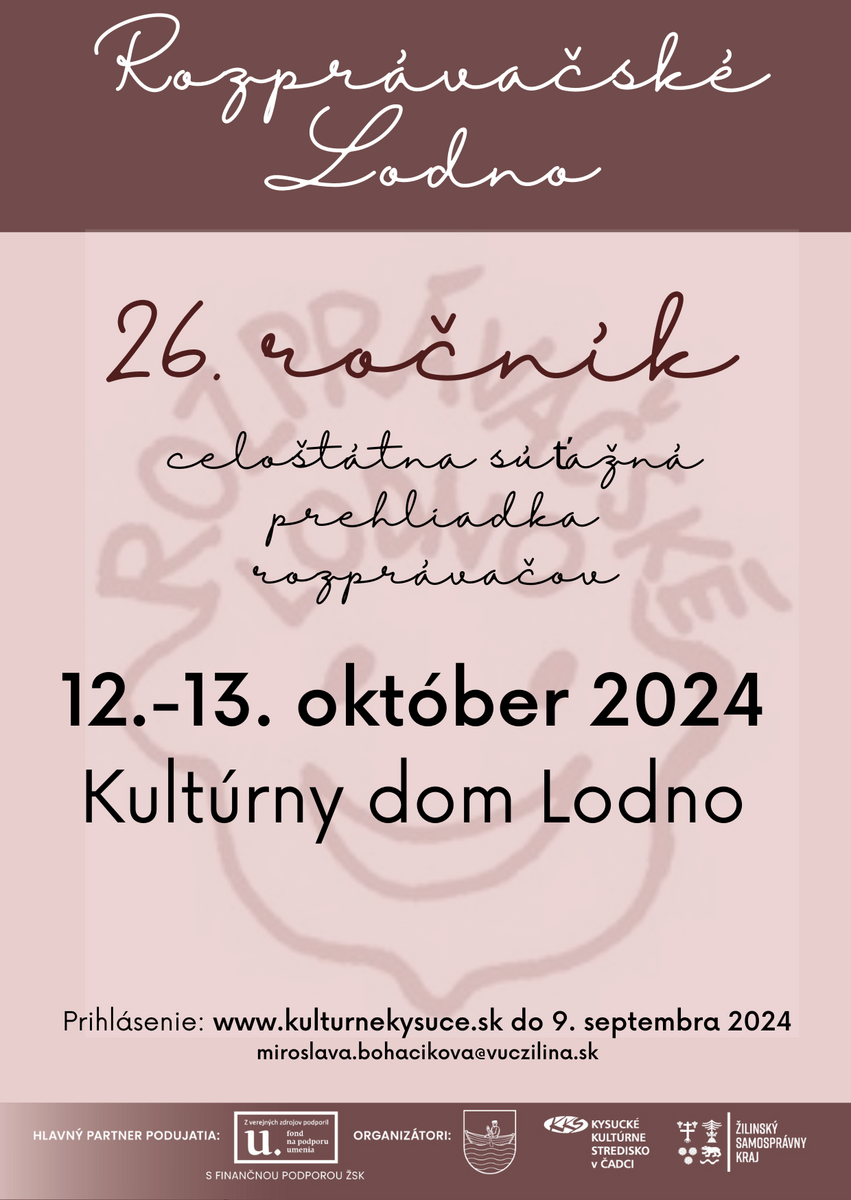 26. Rozprávačské Lodno prihlasovanie