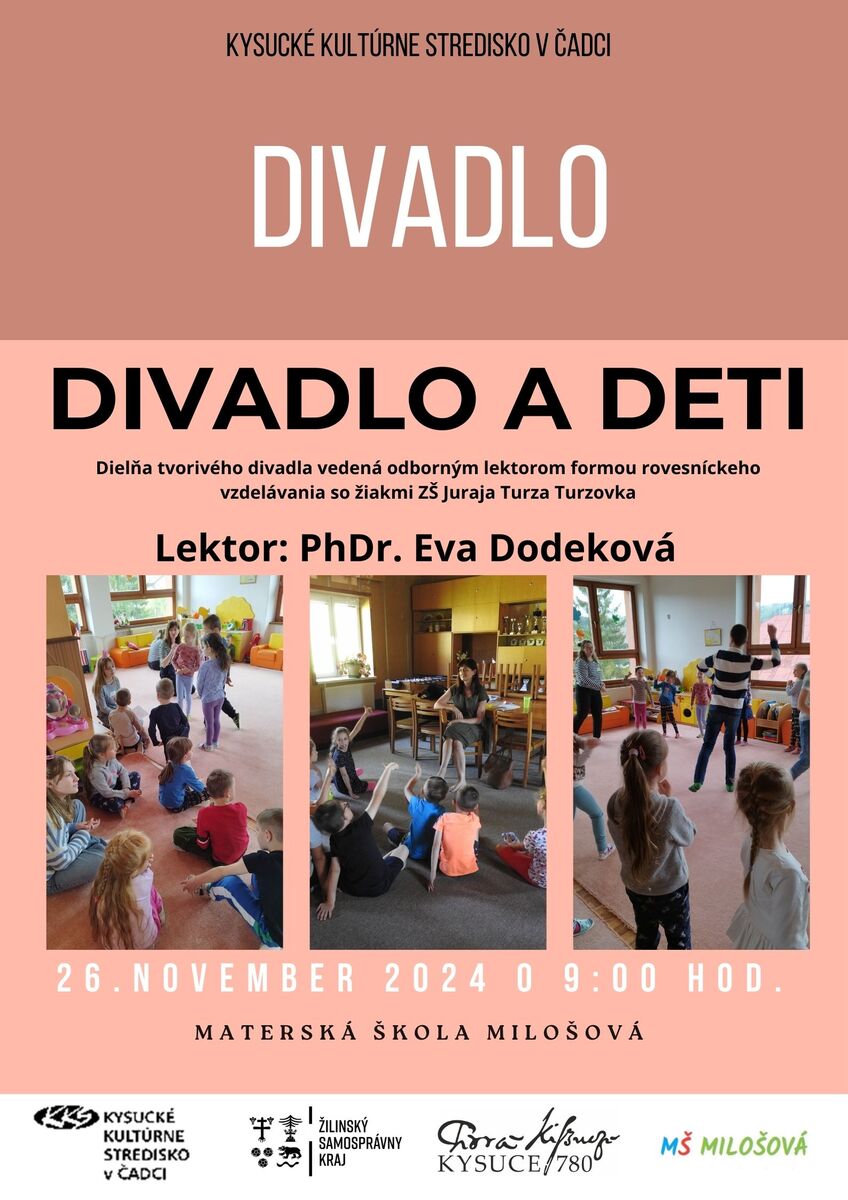 Plagát Divadlo a deti 29.11.2024