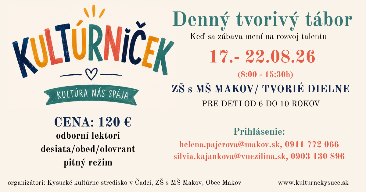 Denný tvorivý tábor