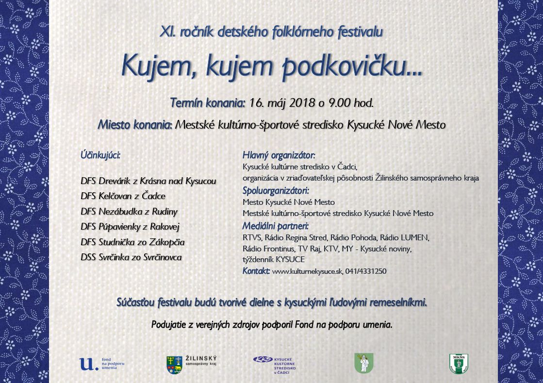 DFF Kujem kujem podkovičku 2018 plagát