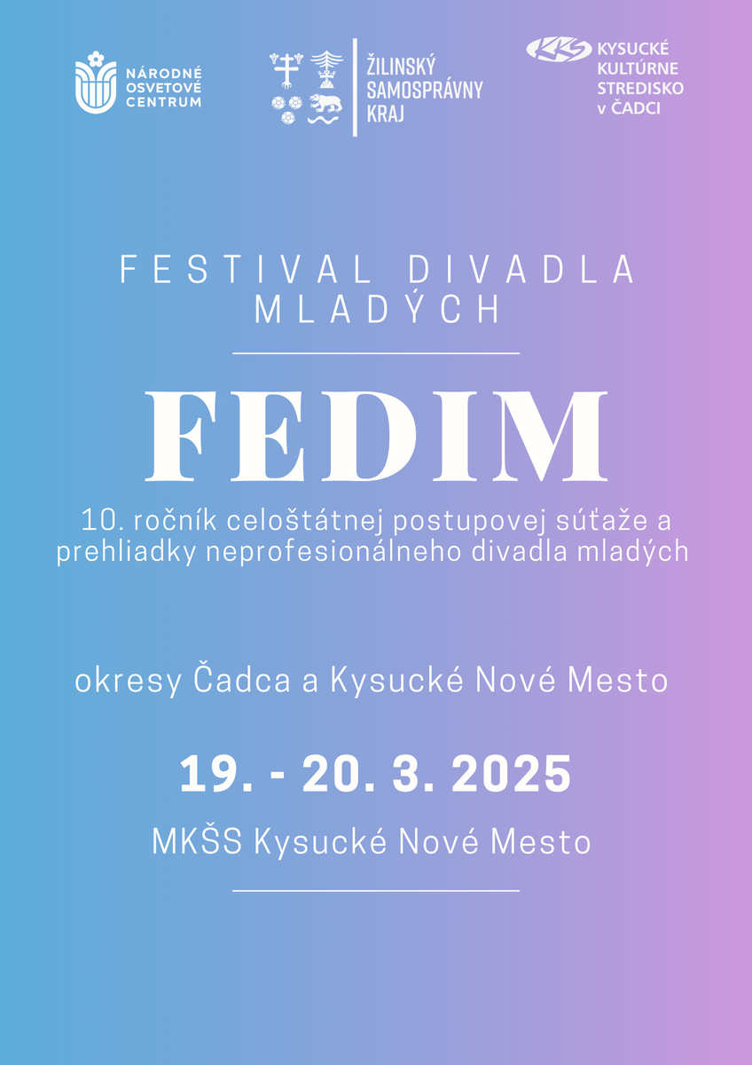 FEDIM plagat na prihlasenie