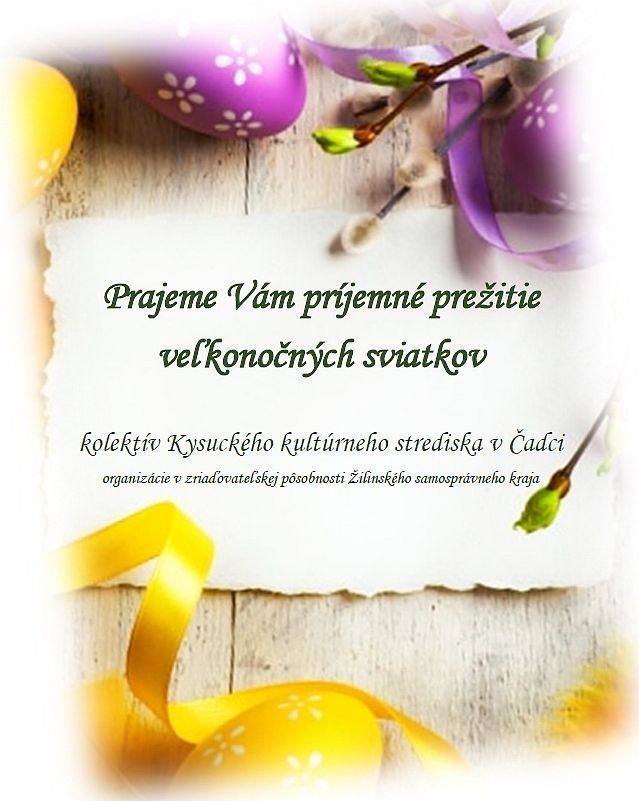 KKS v Čadci veľkonočný pozdrav