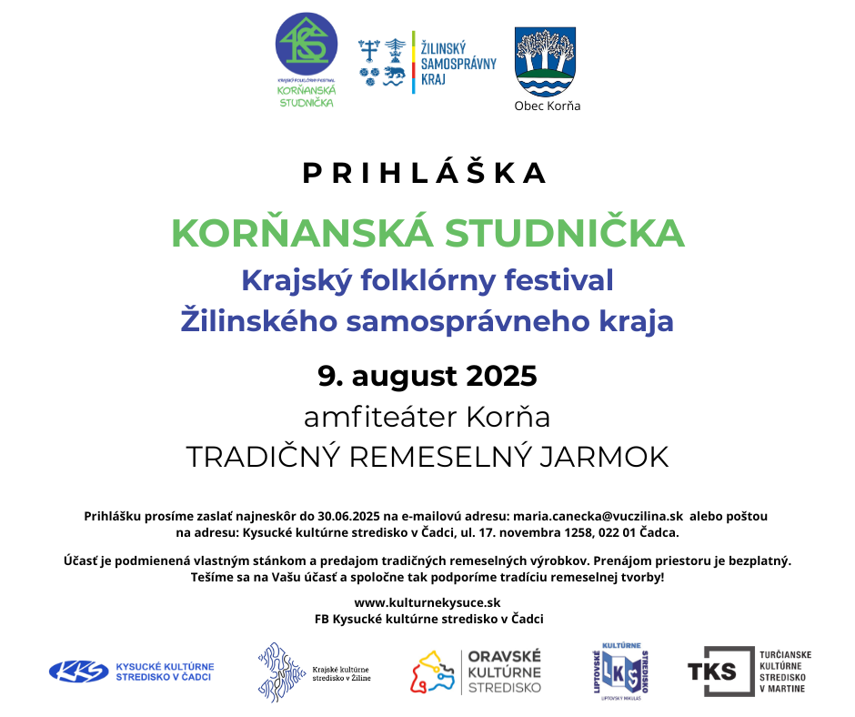 KORŇANSKÁ STUDNIČKA JARMOK prihlaska