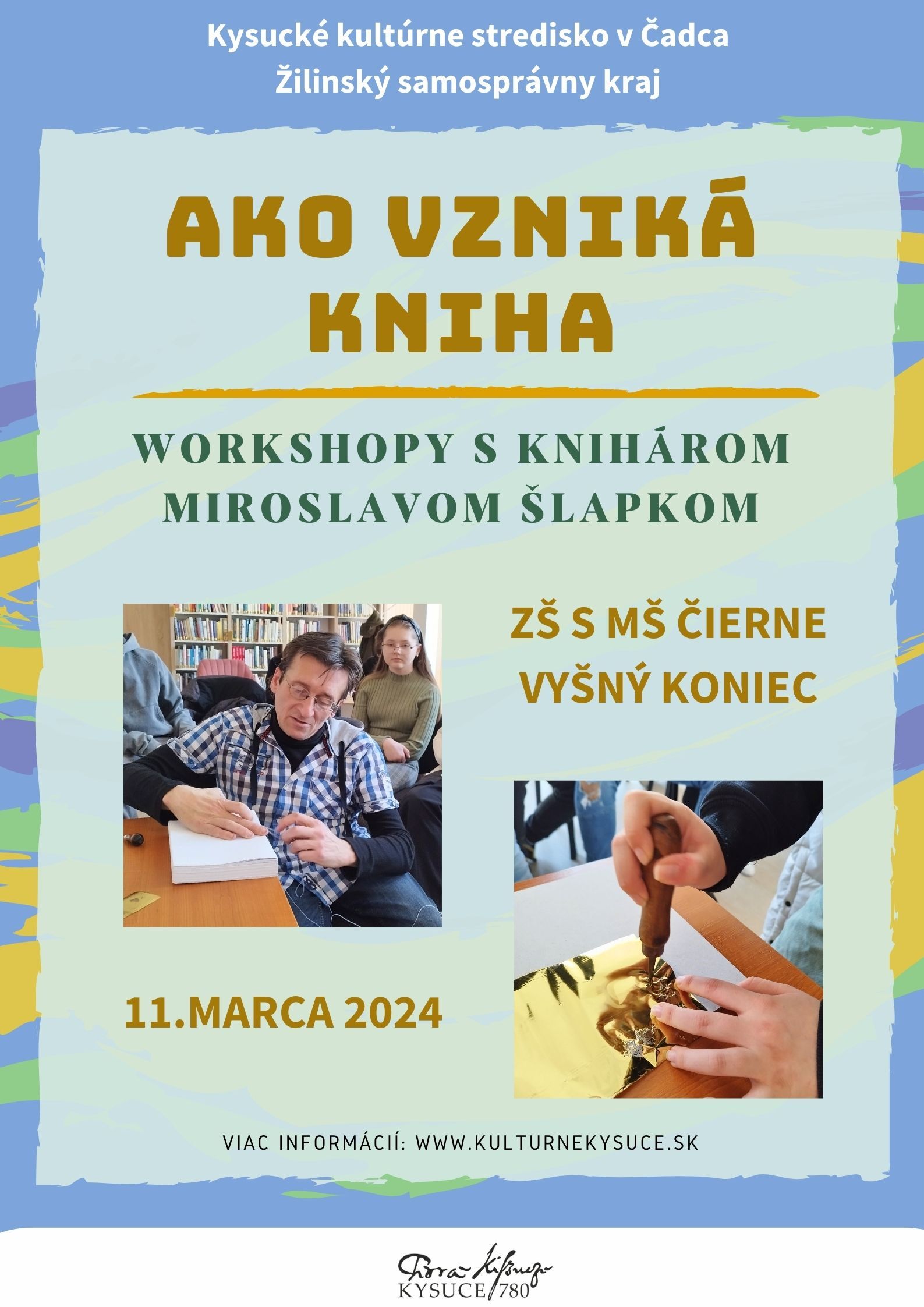 Modrá a žltá Ťahy štetcom Školská trieda Predškolský Plagát 5