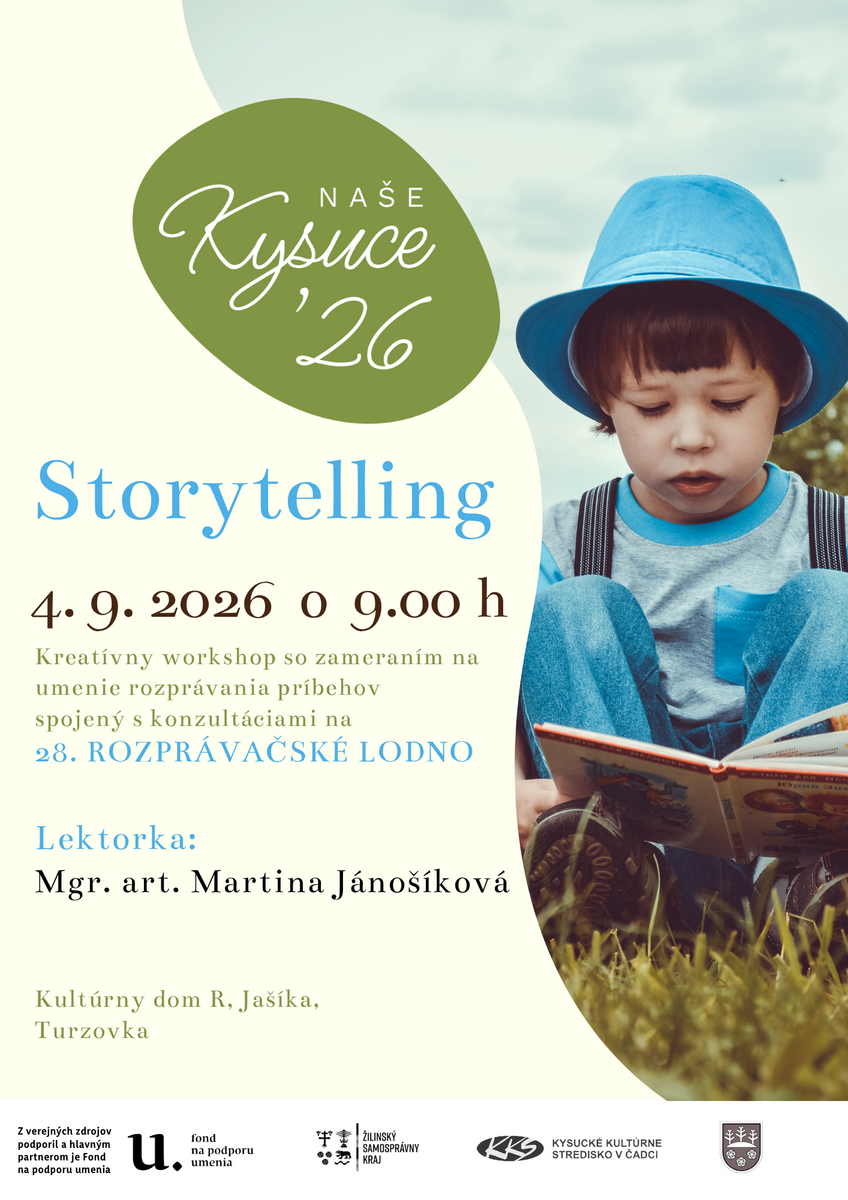 Naše Kysuce 2026 Storytelling 4.9.2026