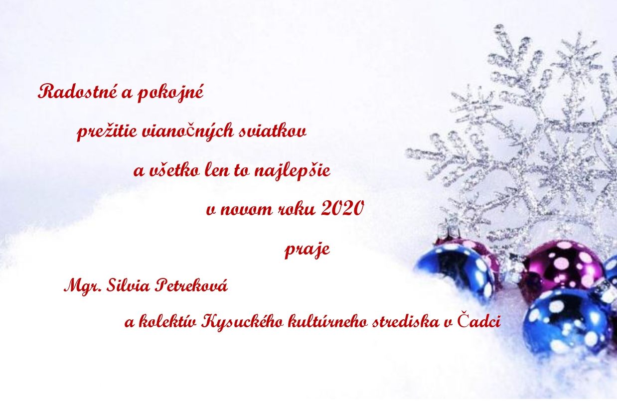 VIANOČNÝ POZDRAV KKS v Čadci