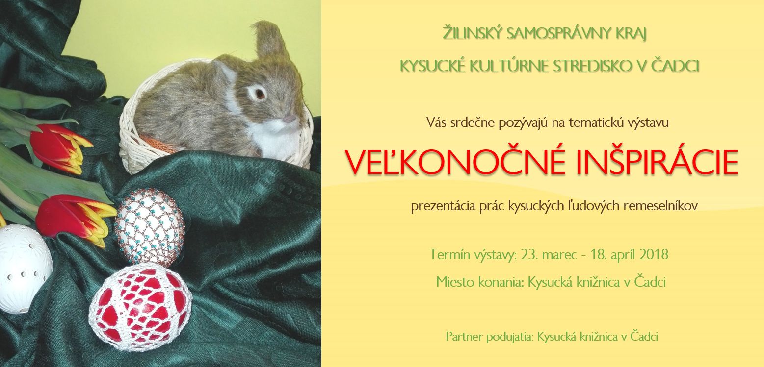 cadca pozvánka Veľkonočné inšpirácie 2018